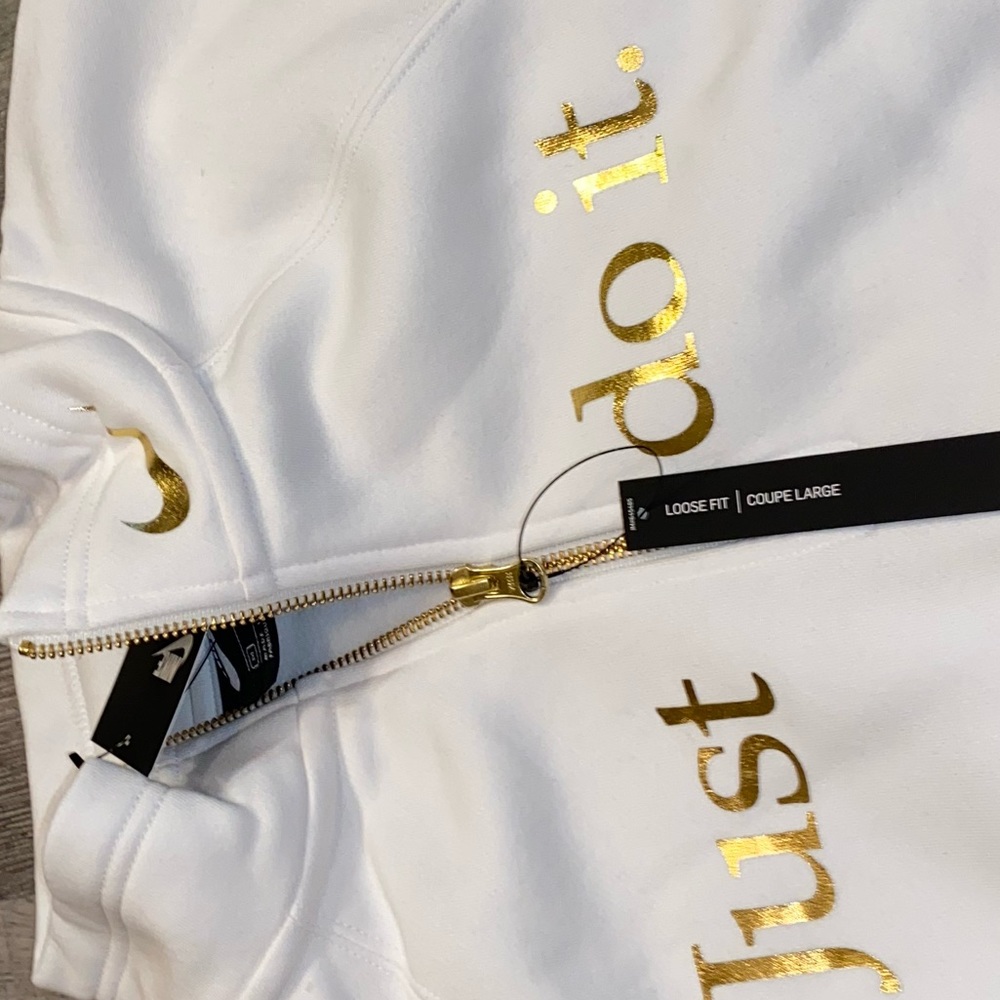 Nike white gold quarter zip sweatshirt - Picture 3 of 3